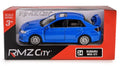 Daffi, RMZ City, Subaru WRX STI 2010, pojazd, model metalowy, czerwony, 1: 36