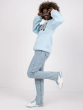 Bluza damska, niebieska, Ex Moda
