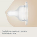 Canpol babies, Difrax, smoczek silikonowy do butelki S-Shape, S, wolny, 3-6m, 2 szt.