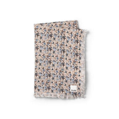 Elodie Details, Soft Cotton Blanket, kocyk, blue garden, 75x100 cm