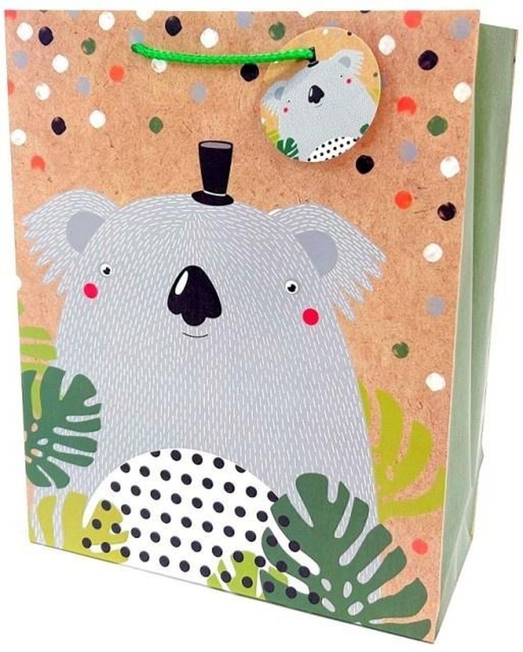 Fresh, torebka prezentowa, matowa, Koala, 26x32x12 cm