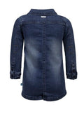 Sukienka jeansowa dziewczęca z długim rękawem, denim, Lief