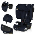 Lionelo, Nelly, fotelik samochodowy, i-Size, Black Carbon, 76-150 cm