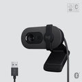 Logitech, Brio 105, kamera, czarna