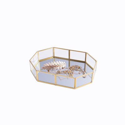 Altom Design, Golden Honey, taca z lustrem, 20x14 cm