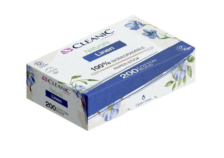 Cleanic, patyczki higieniczne, naturals linen, 200 szt.
