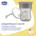 Chicco, kubek treningowy 360° do nauki samodzielnego picia, szary, 12m+, 200 ml