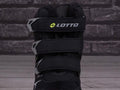 Buty zimowe dziecięce, ocieplane, czarne, Lotto Pincecreek Tex
