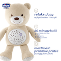 Chicco, First Dreams, Miś z Projektorem, maskotka, uspokajacz z dźwiękami, muzyka klasyczna, beżowy