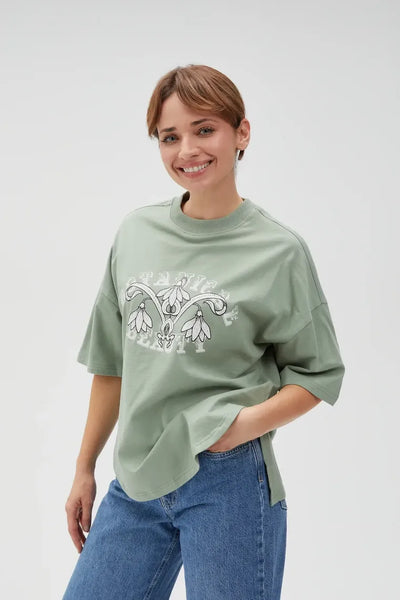 Bluza damska, khaki, Moodo
