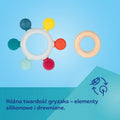 Canpol babies, Ster, gryzak drewniano-silikonowy