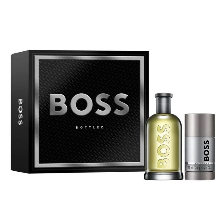 Hugo Boss, Bottled, zestaw:  woda toaletowa, spray, 200 ml + dezodorant sztyft, 75 ml