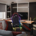 Huzaro, Force 2.7 RGB Black, fotel gamingowy, welurowy