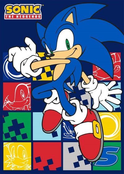 Sonic the Hedgehog, koc polarowy, 100x140 cm