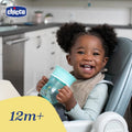 Chicco, kubek treningowy 360° do nauki samodzielnego picia, turkusowy, 12m+, 200 ml