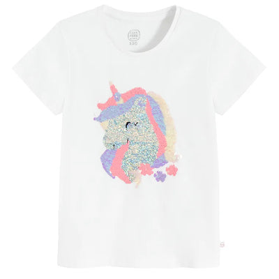 Cool Club, T-shirt dziewczęcy, biały