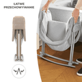 Kinderkraft, Lovi, leżaczek-kołyska 3w1, beżowa