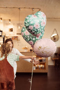 PartyDeco, balon foliowy Serce w kwiaty, 45 cm, mix, 1 szt.