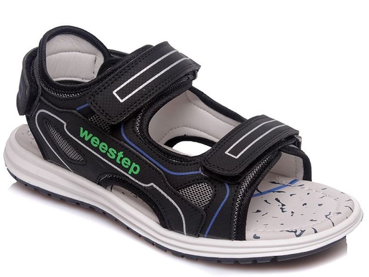 Sandały chłopięce, czarne, Weestep