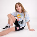 Cool Club, Komplet dziewczęcy, T-shirt, crop top, Legginsy, kolarki, prążkowane, mix, Troskliwe Misie