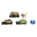 Matchbox, Jurassic World, Samochodziki i dinozaur, 5-pak zabawek, 1 szt.