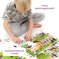 CzuCzu, Puzzle obserwacyjne. Stadnina koni + plakat edukacyjny, 84 elementy