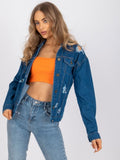 Kurtka jeansowa damska, denim, Rue Paris