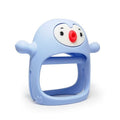Smily Mia, gryzak silikonowy, pingwin, buddy, light blue