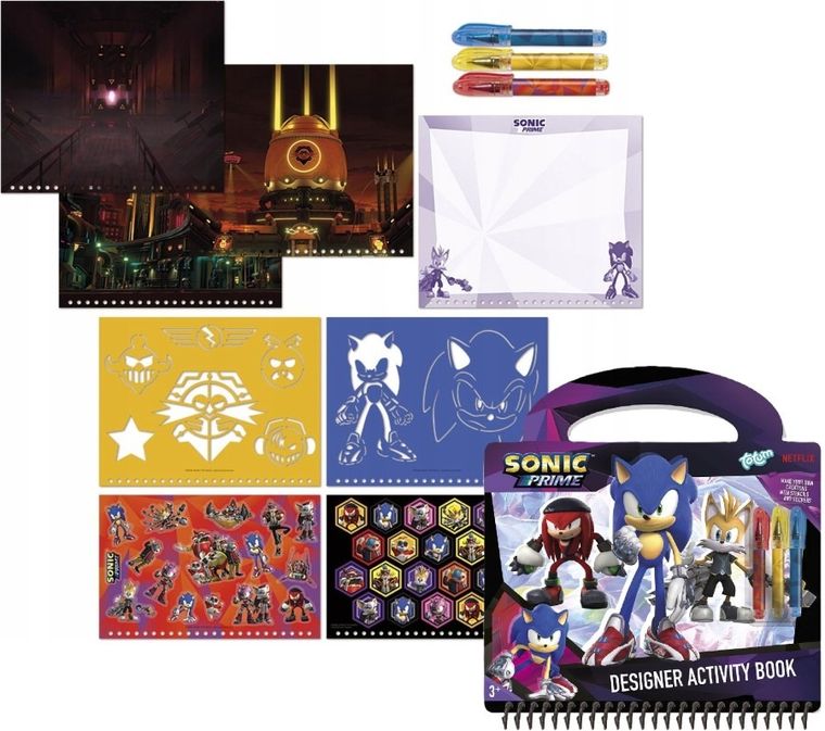 Totum, Sonic the Hedgehog, Designer Activity Book, zestaw kreatywny