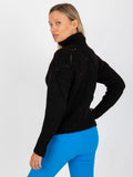 Golf damski, czarny, Rue Paris