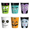 Kubeczki papierowe, Monsters, 220 ml, 6 szt.