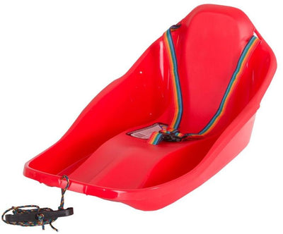 Prosperplast, Mini Topo, sanki plastikowe, czerwone