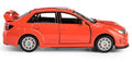 Daffi, RMZ City, Subaru WRX STI 2010, pojazd, model metalowy, czerwony, 1: 36