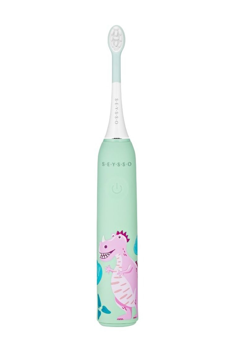 Seysso, Kids, Dinosaur, szczoteczka soniczna, coral, 3l+