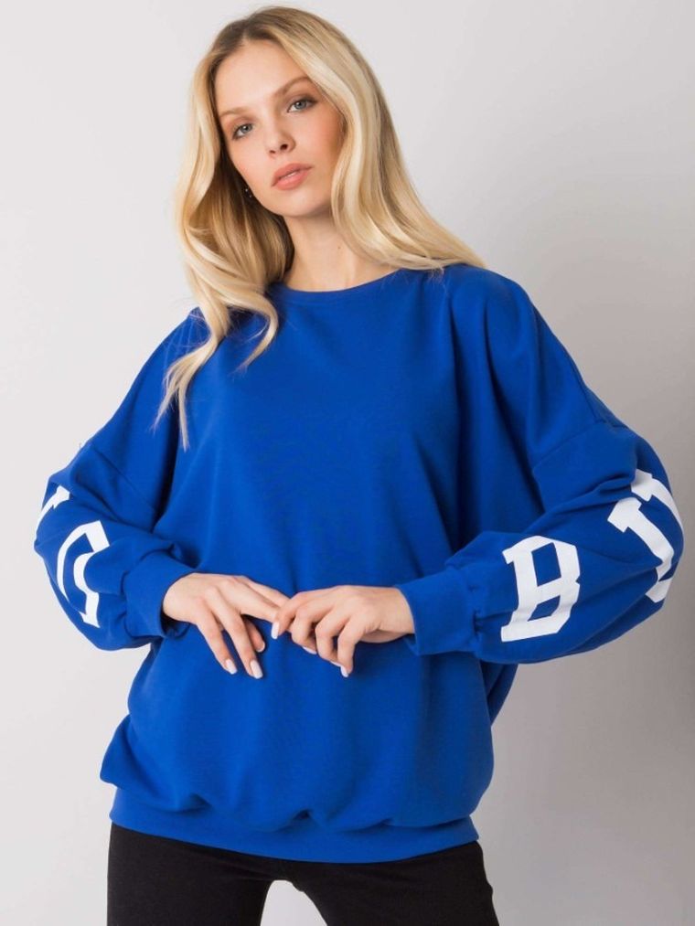 Bluza damska, niebieska, Ex Moda