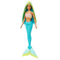 Barbie, lalka syrenka, turkusowy ogon