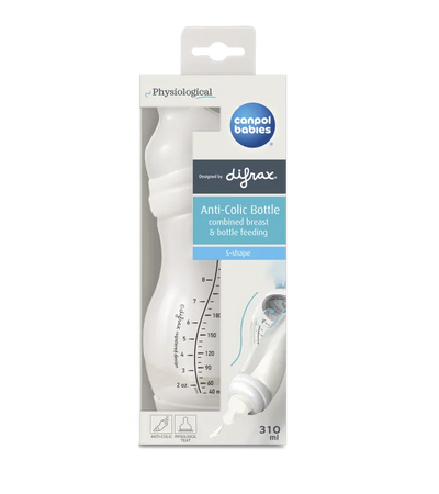 Canpol babies, Difrax, S-Shape, butelka antykolkowa, szeroka, 310 ml