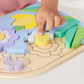 Fisher-Price, Drewniane puzzle - kwiaty, zabawka 3+
