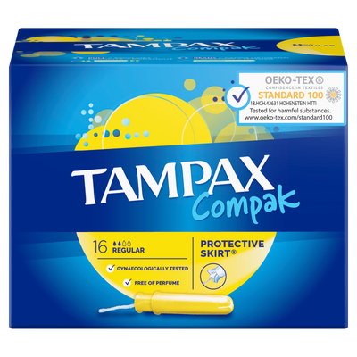 Tampax, Compak Regular, tampony z aplikatorem, 16 szt.