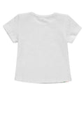 T-shirt dziewczęcy, biały, Kanz