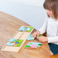 New Classic Toys, farma, drewniane puzzle 4w1
