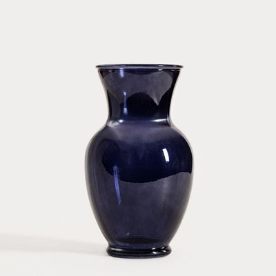 Homla, Delle, wazon, szklany granatowy, 15,5x27,5 cm