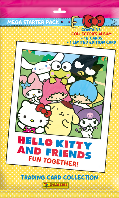 Panini, Hello Kitty and Friends, zestaw startowy, album kolekcjonera z kartami i etui