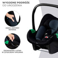 Kinderkraft, Mink Pro, fotelik samochodowy + baza Mink FX, Black, 40-75 cm