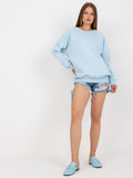 Bluza damska, niebieska, Ex Moda