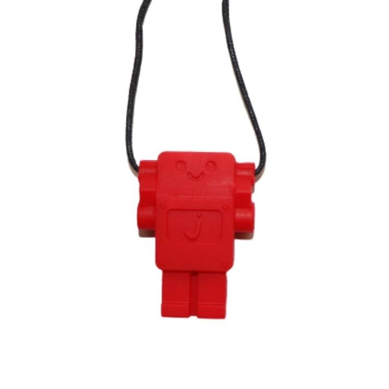 Jellystone Designs, Robot, wisiorek antystresowy, czerwony