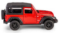 Daffi, RMZ City, Jeep Wrangler Rubicon 2021 Soft Top, pojazd, model metalowy, czerwony, 1: 32