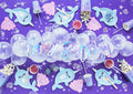 PartyDeco, kubeczki Narwal, mix, 220 ml, 6 szt.