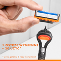 Gillette, Fusion, wymienne ostrza do maszynki do golenia, 4 szt.