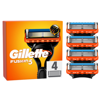Gillette, Fusion, wymienne ostrza do maszynki do golenia, 4 szt.